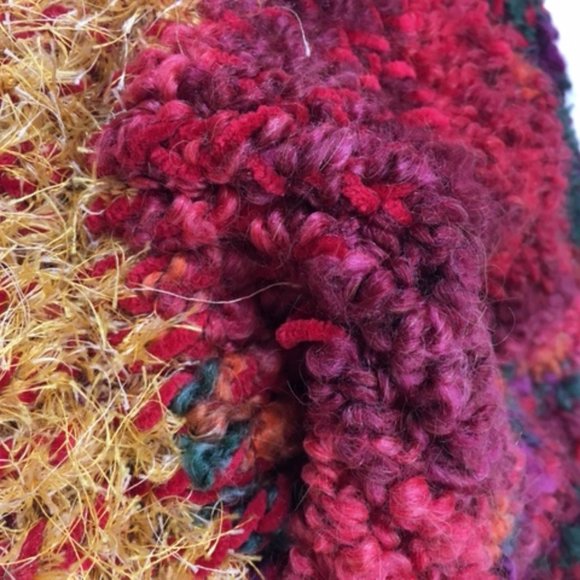 Multi-colored Hand Crocheted Winter Hat - Picture 9 of 9